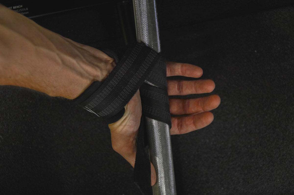 SPRYNT lifting strap in een open hand